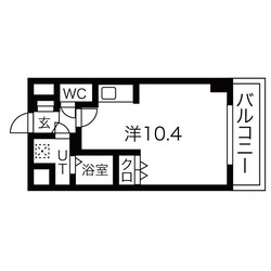 出屋敷駅 徒歩3分 4階の物件間取画像